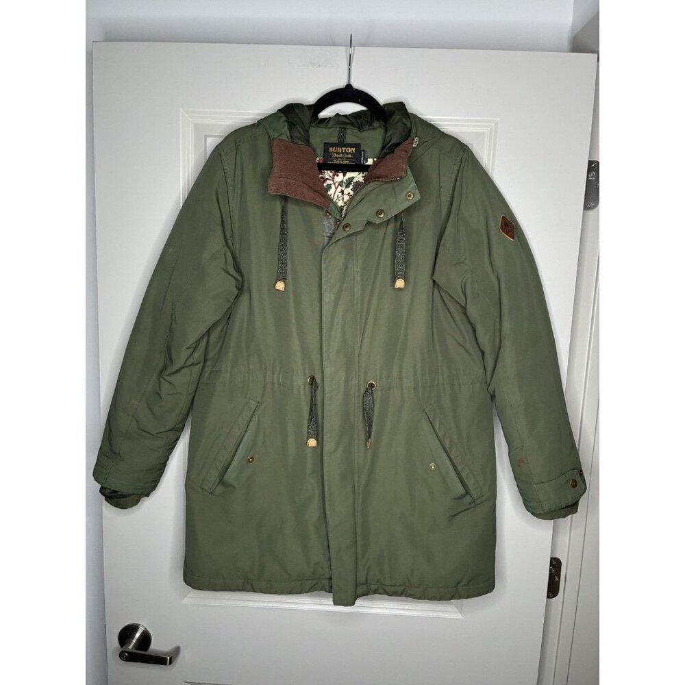 Burton Women's Saxton Parka Coat in Forest Green Size Large